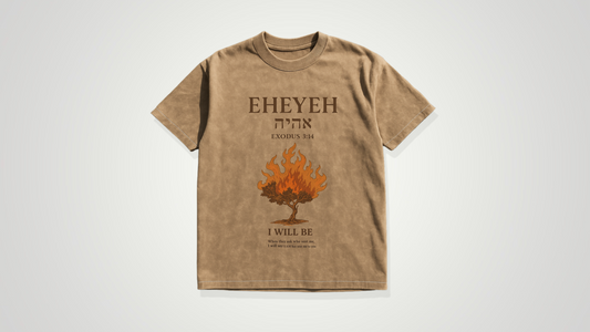 EHEYEH burning bush acid wash tee ODMPOD