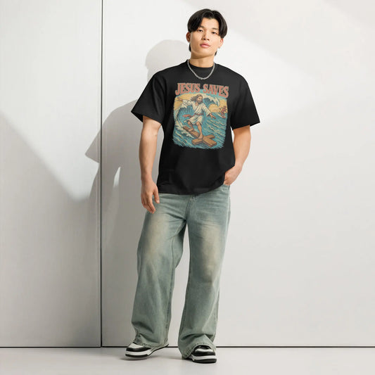 Jesus saves Boxy tee - ThornsofVictory