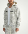Kingdom dirty  wash boxy zip up - ThornsofVictory
