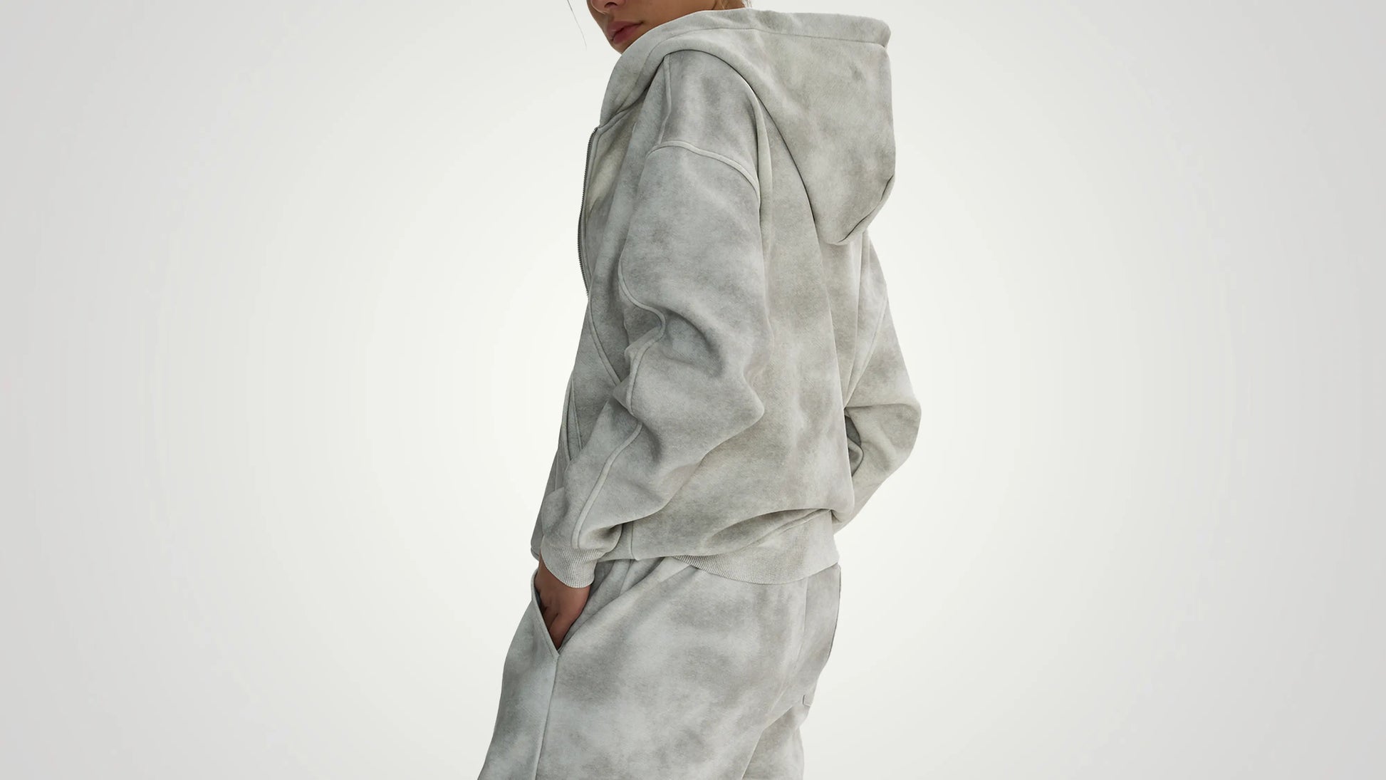 Kingdom dirty  wash boxy zip up - ThornsofVictory