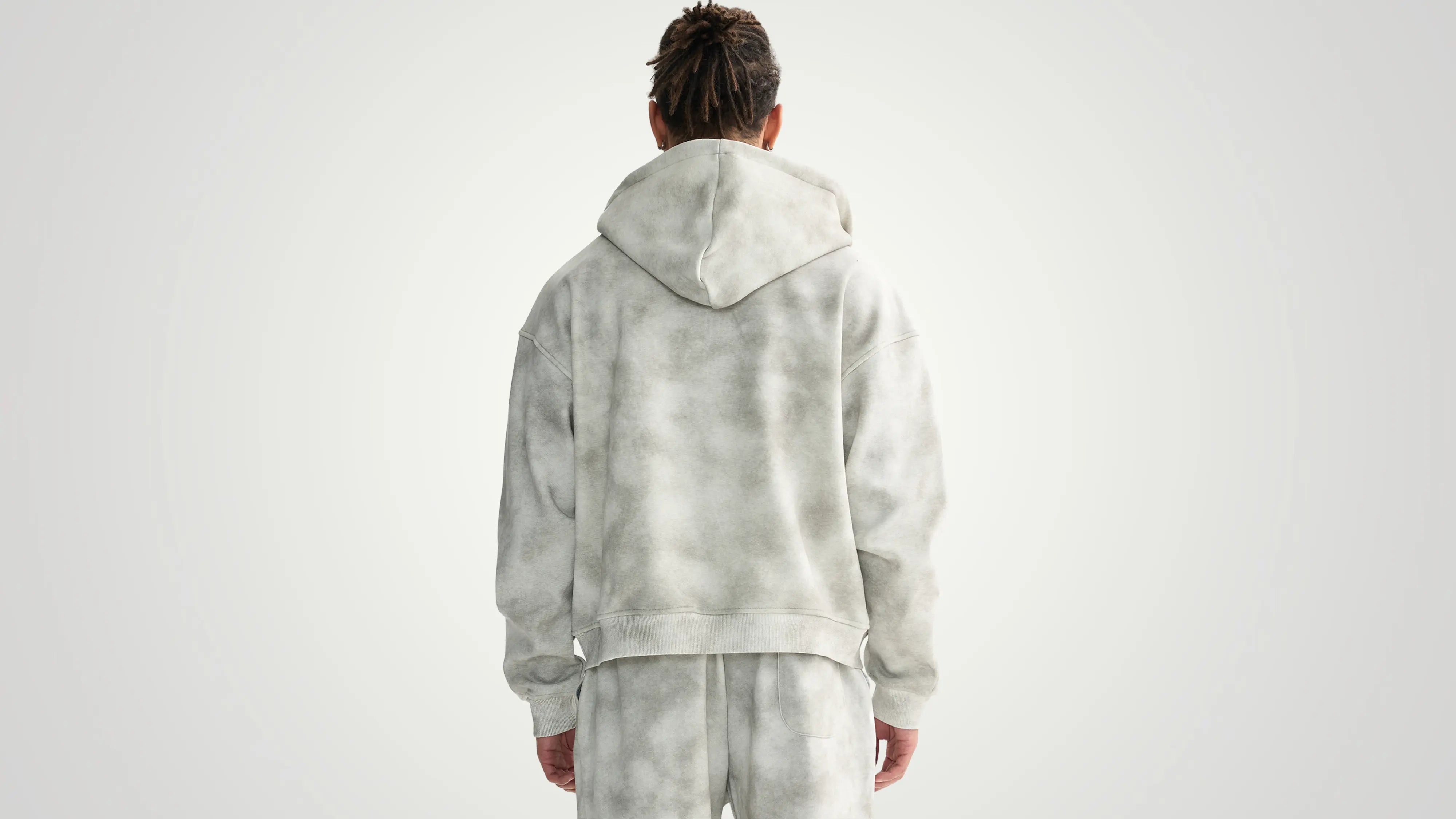 Kingdom dirty  wash boxy zip up - ThornsofVictory