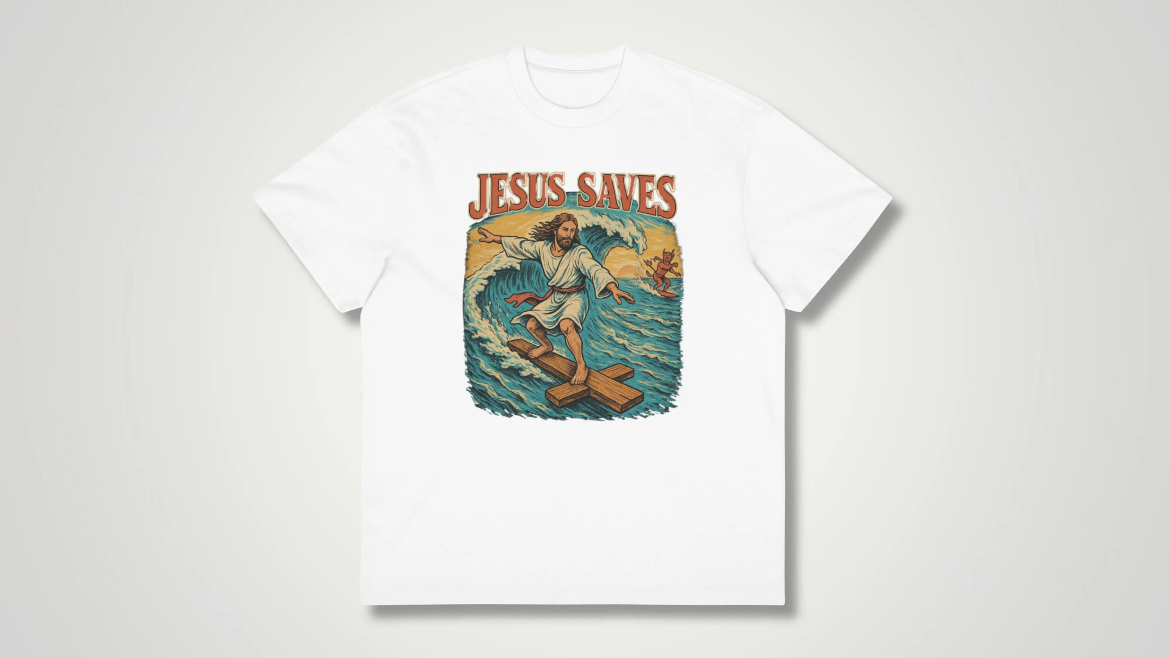Jesus saves Boxy tee - ThornsofVictory