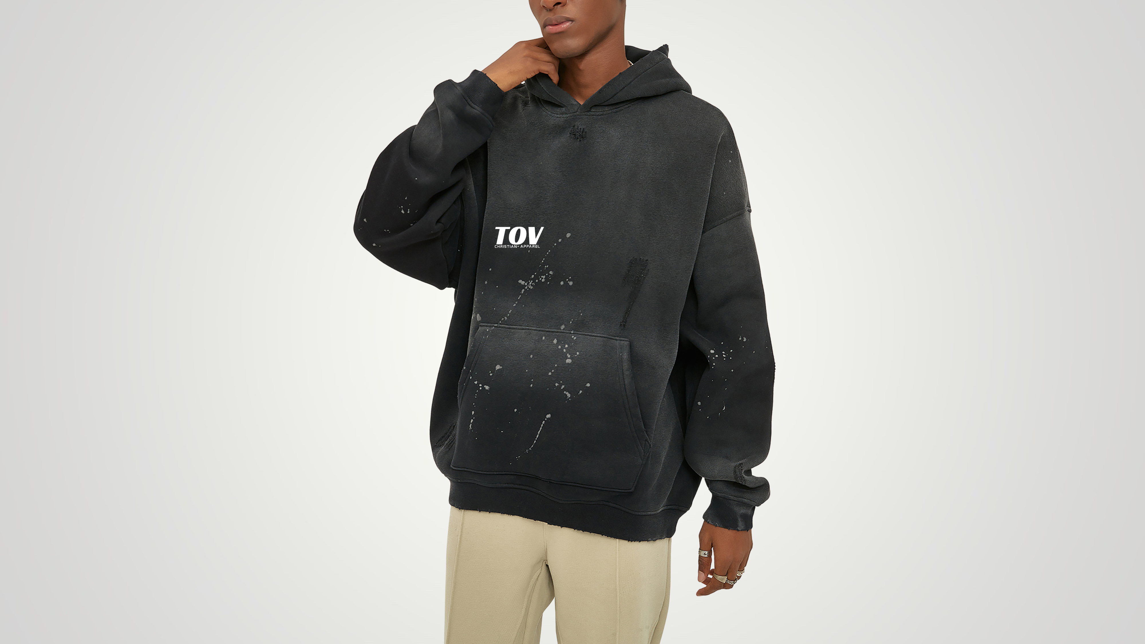 yeshua painted vintage classic hoodie ODMPOD