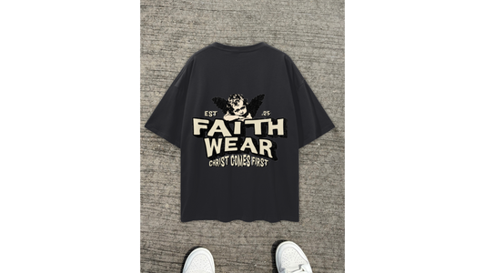 Faith wear christ comes first oversize tee ODMPOD