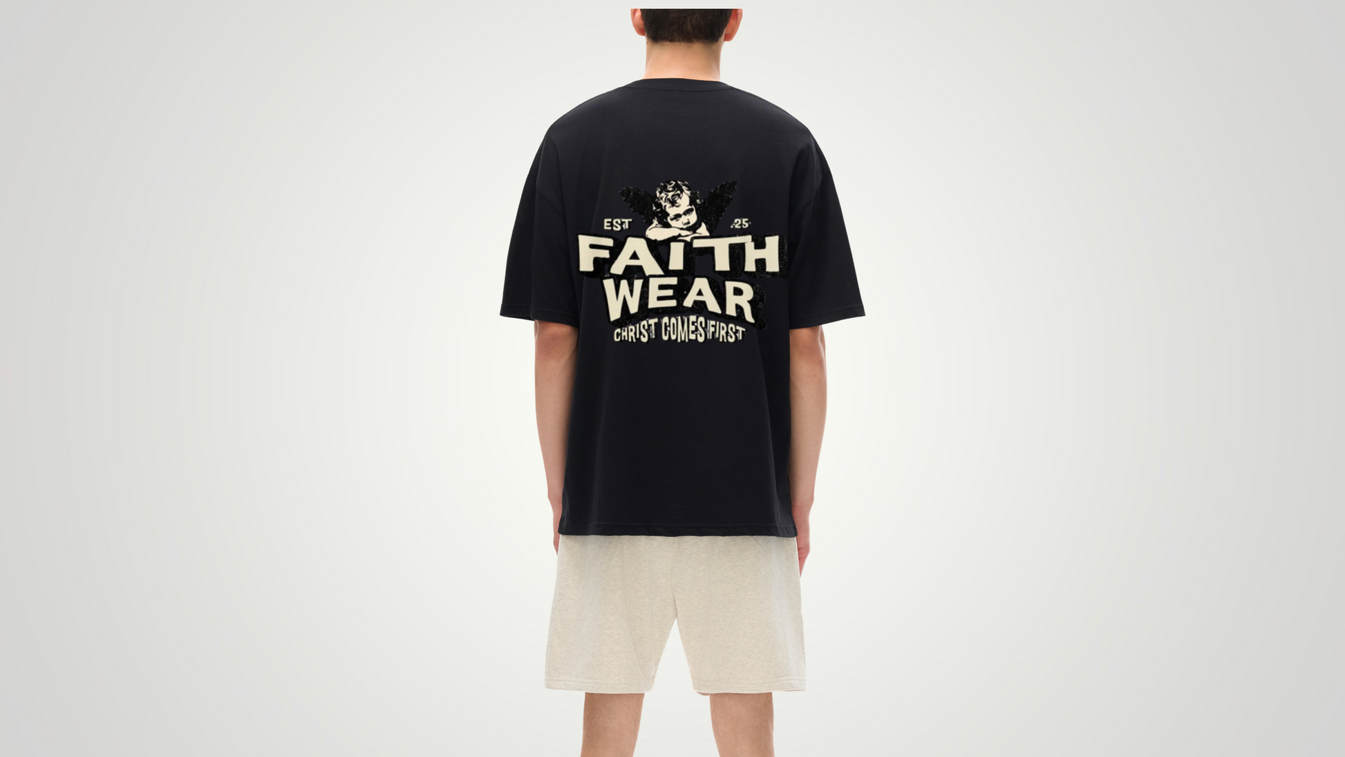 Faith wear christ comes first oversize tee ODMPOD