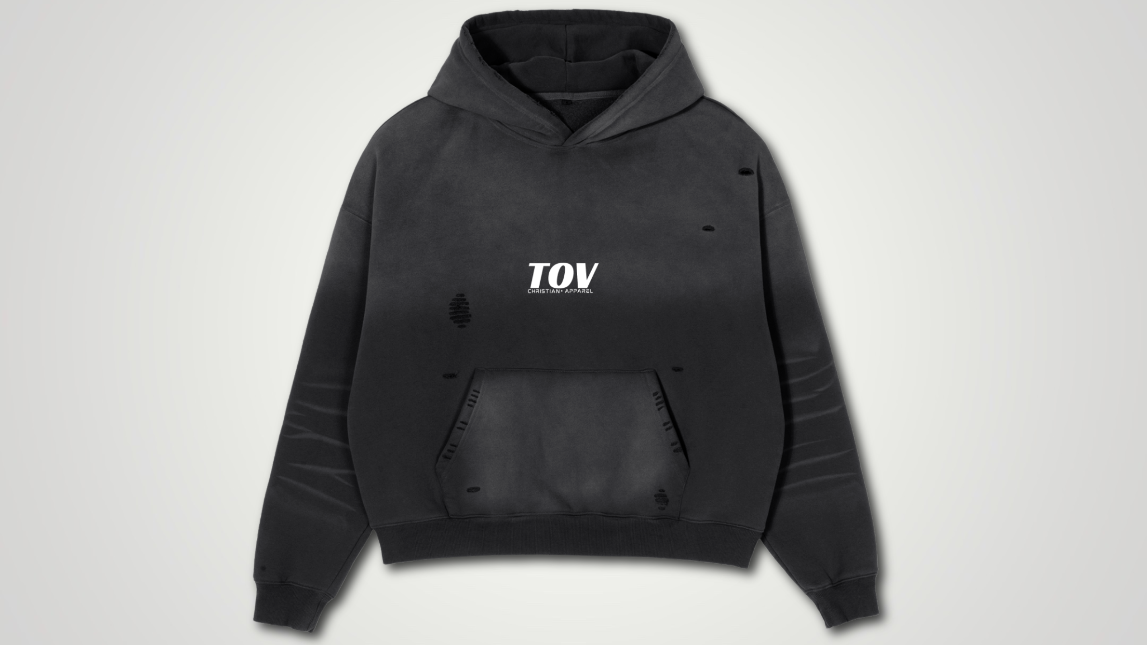 Frayed Sunfade Boxy Fleece Hoodie ODMPOD