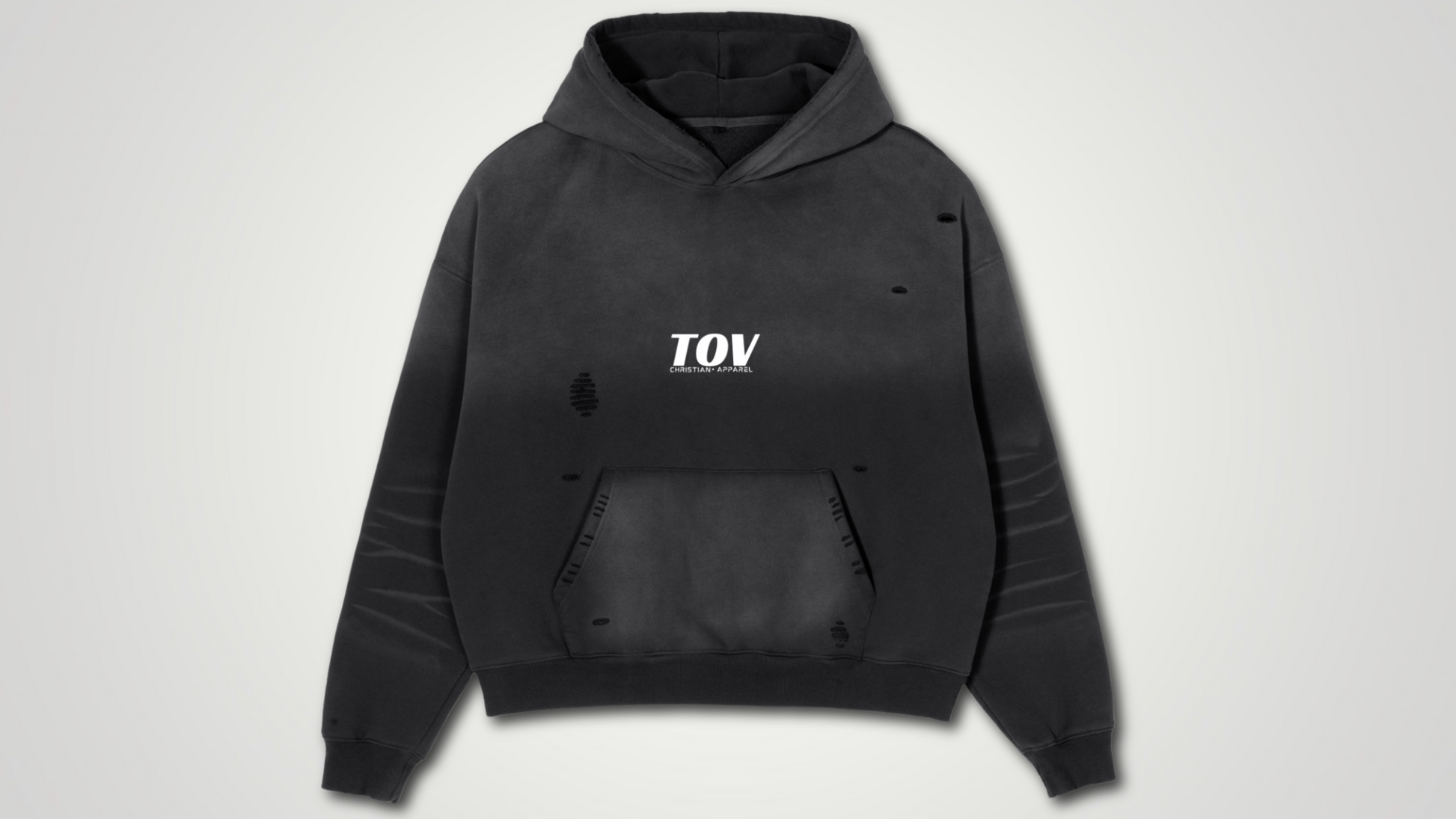 Frayed Sunfade Boxy Fleece Hoodie ODMPOD