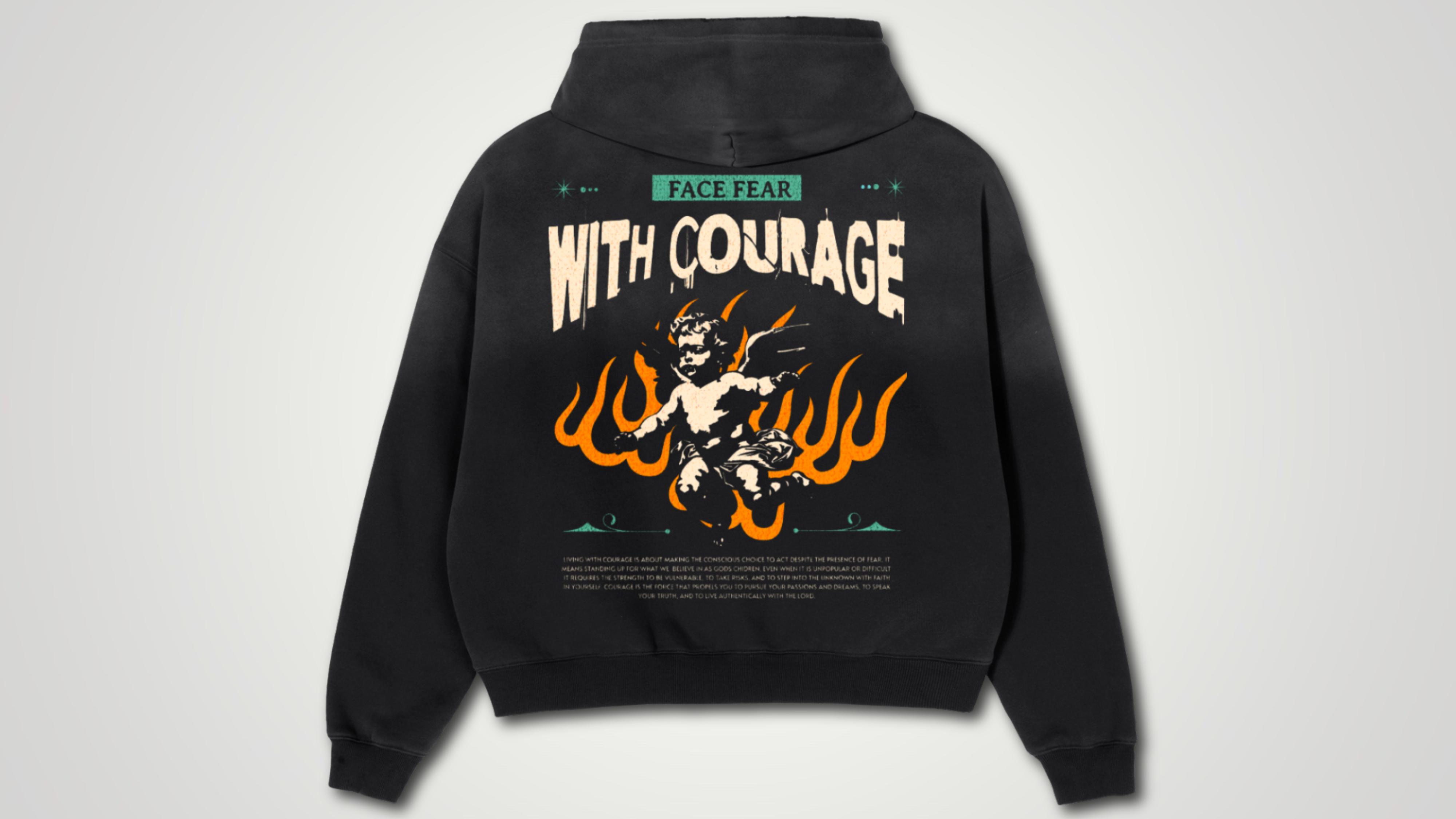 Frayed Sunfade Boxy Fleece Hoodie ODMPOD