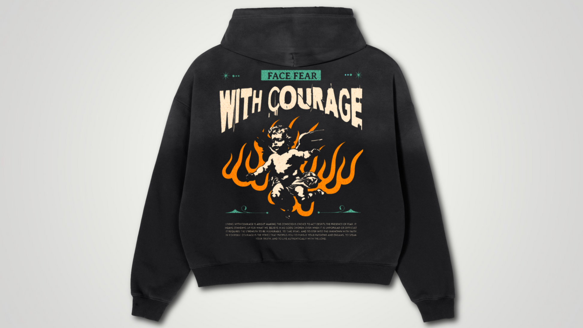 Frayed Sunfade Boxy Fleece Hoodie ODMPOD