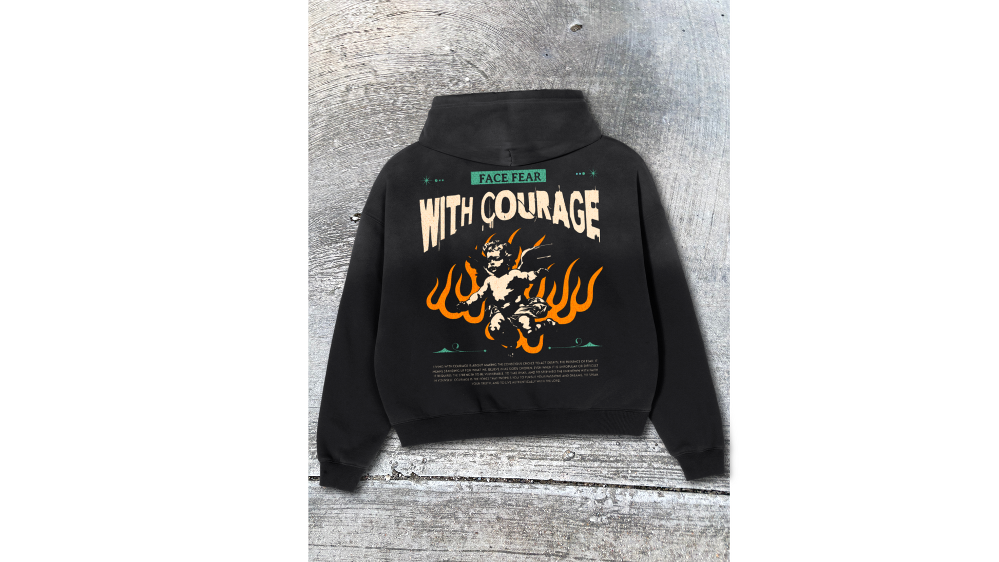 Frayed Sunfade Boxy Fleece Hoodie ODMPOD